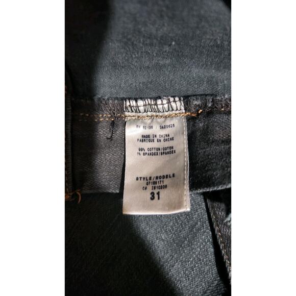 Guess Belmont Flare Women's 31 Stretch Denim Jeans Dark Wash Blue Classic Basic - Picture 4 of 9